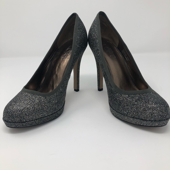 LOFT Glitter Sparkle Holiday Heels - Picture 5 of 7